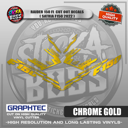 RAIDER 150 FI CUT OUT DECALS ( SATRIA F150 2022 ) | VINYL WATERPROOF CUT-OUT STICKER DECALS