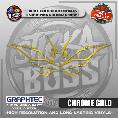 MIO I 125 CUT OUT DECALS ( STRIPPING SOLARIZ SHARP ) | VINYL WATERPROOF CUT-OUT STICKER DECALS