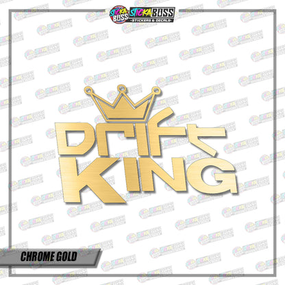 JDM DRIFT KING  ( VINYL CUT-OUT STICKER DECALS )【Stickaboss】