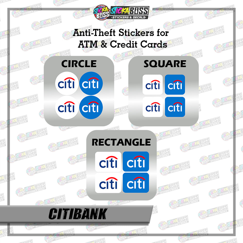 BANK CVV STICKER PART 1 |  4 PCS | ANTI-THEFT STICKER FOR ATM AND DEBIT/CREDIT CARDS【PRINTED】