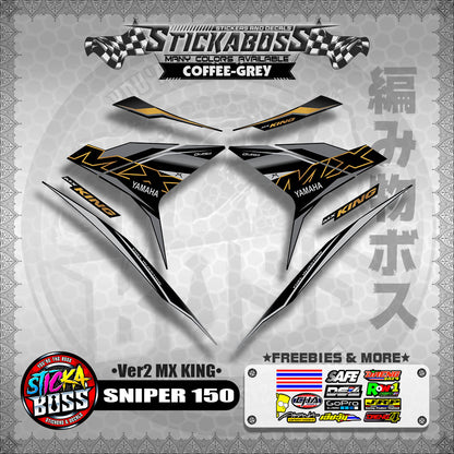 SNIPER 150 DECALS ( Ver2 MX KING )【WITH FREEBIES】MALAYSIAN CONCEPT/Y15ZR/EXCITER 150