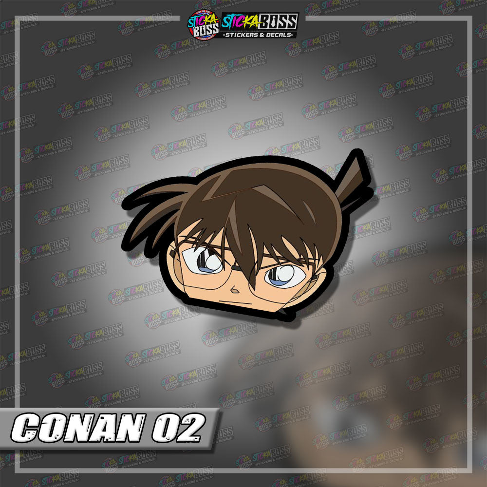 DETECTIVE CONAN | ANIME PEEKER STICKER【VINYL PRINTED】( LAMINATED / WATERPROOF )