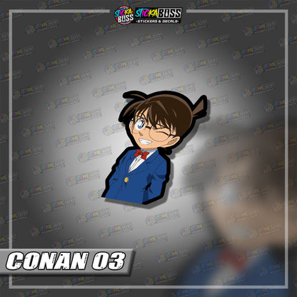 DETECTIVE CONAN | ANIME PEEKER STICKER【VINYL PRINTED】( LAMINATED / WATERPROOF )
