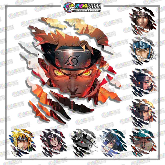 NARUTO PART 2 | ANIME SCRATCH STICKER【VINYL PRINTED】( LAMINATED / WATERPROOF )【Stickaboss】