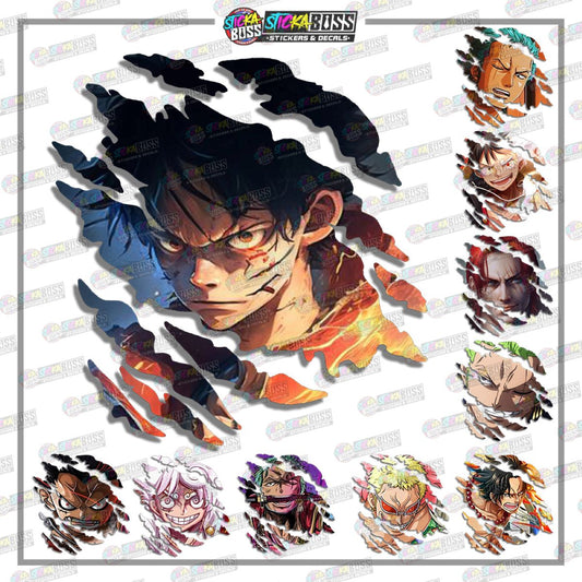 ONE PIECE PART 2 | ANIME SCRATCH STICKER【VINYL PRINTED】( LAMINATED / WATERPROOF )【Stickaboss】