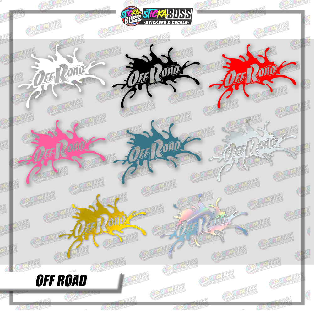 OFF ROAD ( VINYL CUT-OUT STICKER DECALS )【Stickaboss】