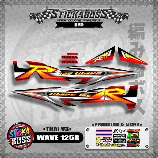 HONDA WAVE 125 R ( THAI V3 ) 【WITH FREEBIES】
