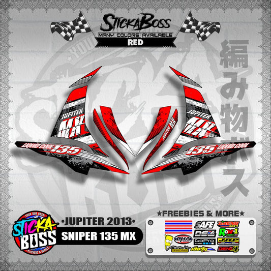 SNIPER 135 MX DECALS ( JUPITER 2013 )【WITH FREEBIES】
