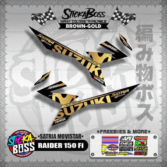 RAIDER 150 Fi DECALS ( SATRIA MOVISTAR )【WITH FREEBIES】
