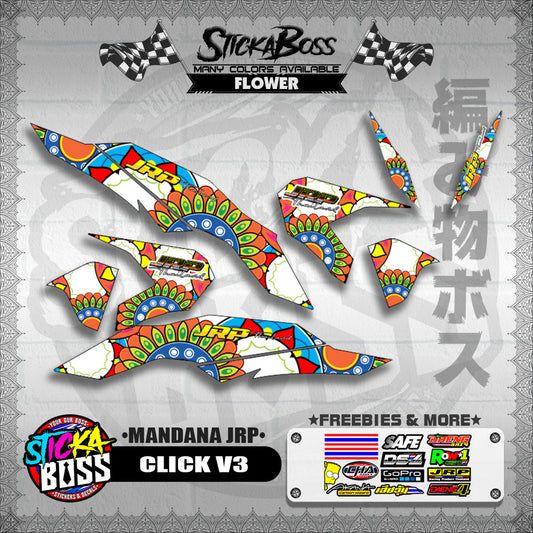 CLICK V3 DECALS ( MANDANA JRP )【WITH FREEBIES】