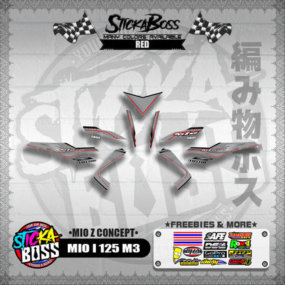 MIO I 125 M3 DECALS ( MIO Z CONCEPT )【WITH FREEBIES】