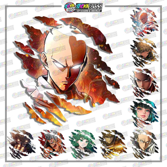ONE PUNCH  MAN | ANIME SCRATCH STICKER【VINYL PRINTED】( LAMINATED / WATERPROOF )【Stickaboss】