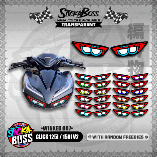 CLICK 125i / 150i V2 (WINKER 007) TRANSPARENT【WITH FREEBIES】