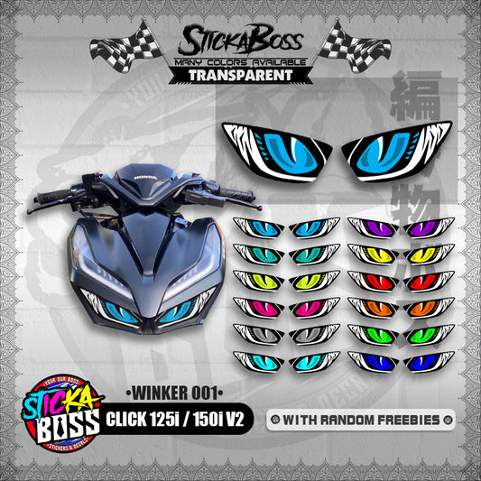 CLICK 125i / 150i V2 (WINKER 001) TRANSPARENT【WITH FREEBIES】