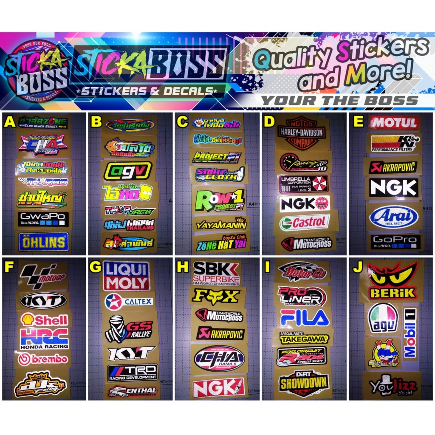 [ Bundle Set ] Mini Reflectorized ( Helmet / Motor / Car / Bike ) Side Strip  Vinyl Stickers