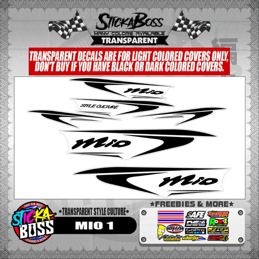 MIO 1 DECALS ( TRANSPARENT STYLE CULTURE )【WITH FREEBIES】