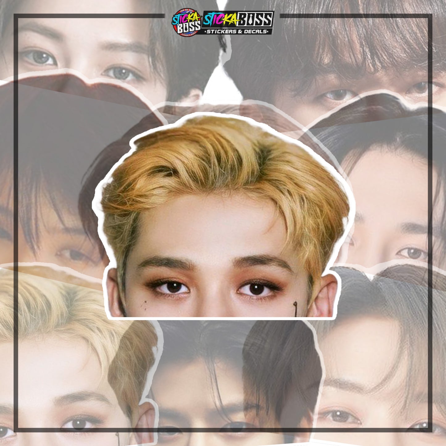 STRAYKIDS | ANIME PEEKER STICKER【VINYL PRINTED】( LAMINATED / WATERPROOF ) (Copy)