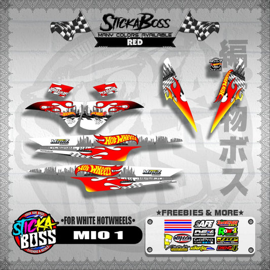 MIO 1 DECALS ( FOR WHITE HOTWHEELS )【WITH FREEBIES】