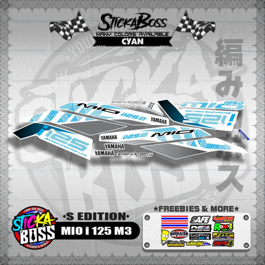 MIO i 125 M3 DECALS ( S EDITION )【WITH FREEBIES】