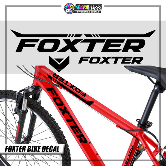 FOXTER BIKE DECALS ( VINYL CUT-OUT STICKER DECALS )【Stickaboss】