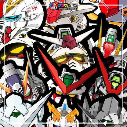 GUNDAM | ANIME PEEKER STICKER【VINYL PRINTED】( LAMINATED / WATERPROOF )