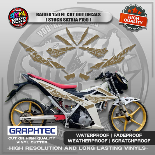 RAIDER 150 FI CUT OUT DECALS ( STOCK SATRIA F150 ) | VINYL WATERPROOF CUT-OUT STICKER DECALS
