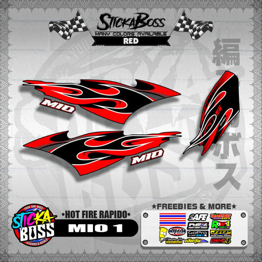 MIO 1 DECALS ( HOT FIRE RAPIDO )【WITH FREEBIES】