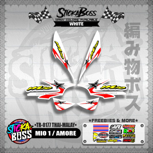 MIO 1 / AMORE DECALS ( TR-0177 THAI-MALAY )【WITH FREEBIES】