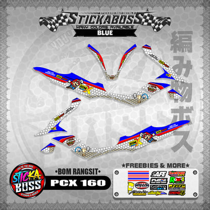 PCX 160 STICKER DECALS (BOM RANGSIT)【WITH FREEBIES】