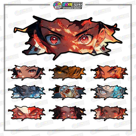 DEMONSLAYER | ANIME SCRATCH STICKER【VINYL PRINTED】( LAMINATED / WATERPROOF )【Stickaboss】