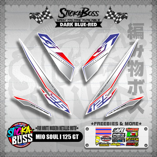MIO SOUL I 125 GT DECALS ( FOR WHITE MODERN METALLIC MOTIF )【WITH FREEBIES】