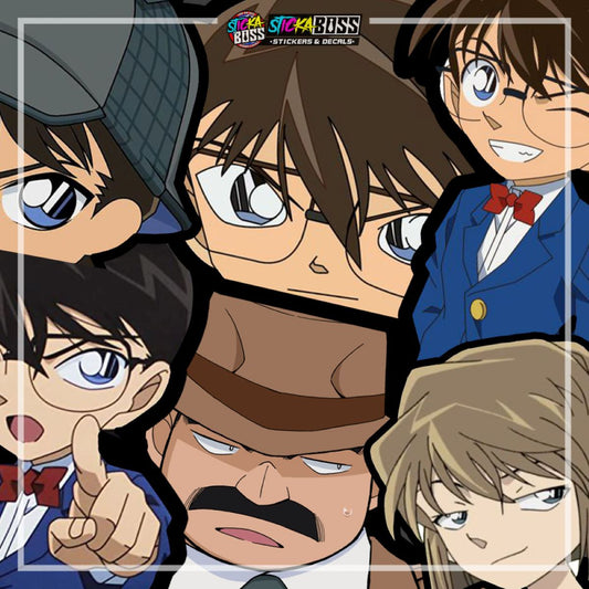 DETECTIVE CONAN | ANIME PEEKER STICKER【VINYL PRINTED】( LAMINATED / WATERPROOF )