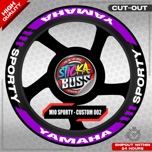 MIO SPORTY MAG STICKER SET ( 2 MAGS ) - CUSTOM 002 | VINYL WATERPROOF CUT-OUT DECALS