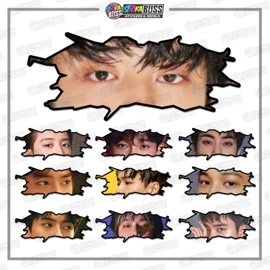KPOP- EXO | CRACK PEEKERS  ( ANIME VINYL STICKER DECALS )【Stickaboss】