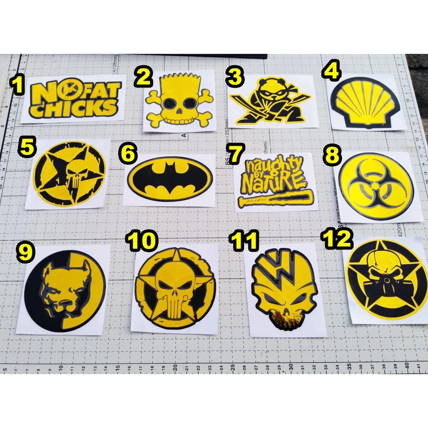 [PART 8] Gold Chrome Decal Stickers Vinyl Cut Out Stickers [ Religious / Thailook / Yayamanin ]