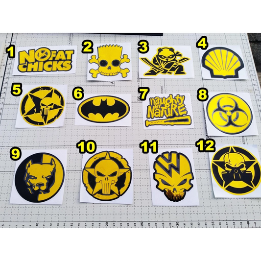 [PART 8] Gold Chrome Decal Stickers Vinyl Cut Out Stickers [ Religious / Thailook / Yayamanin ]