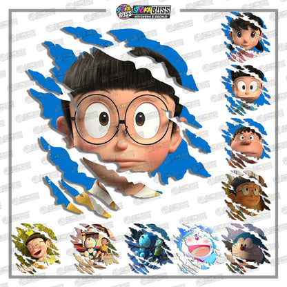 DORAEMON | ANIME SCRATCH STICKER【VINYL PRINTED】( LAMINATED / WATERPROOF )