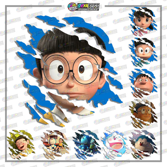 DORAEMON | ANIME SCRATCH STICKER【VINYL PRINTED】( LAMINATED / WATERPROOF )
