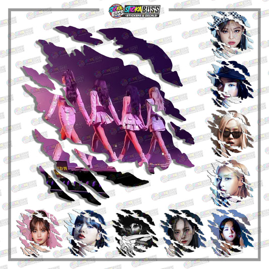 BLACKPINK | SCRATCH STICKER【VINYL PRINTED】( LAMINATED / WATERPROOF )