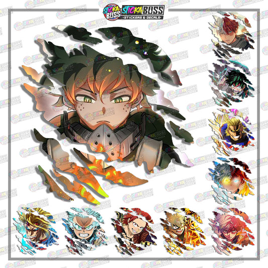 MY HERO ACADEMIA | ANIME SCRATCH STICKER【VINYL PRINTED】( LAMINATED / WATERPROOF )【Stickaboss】