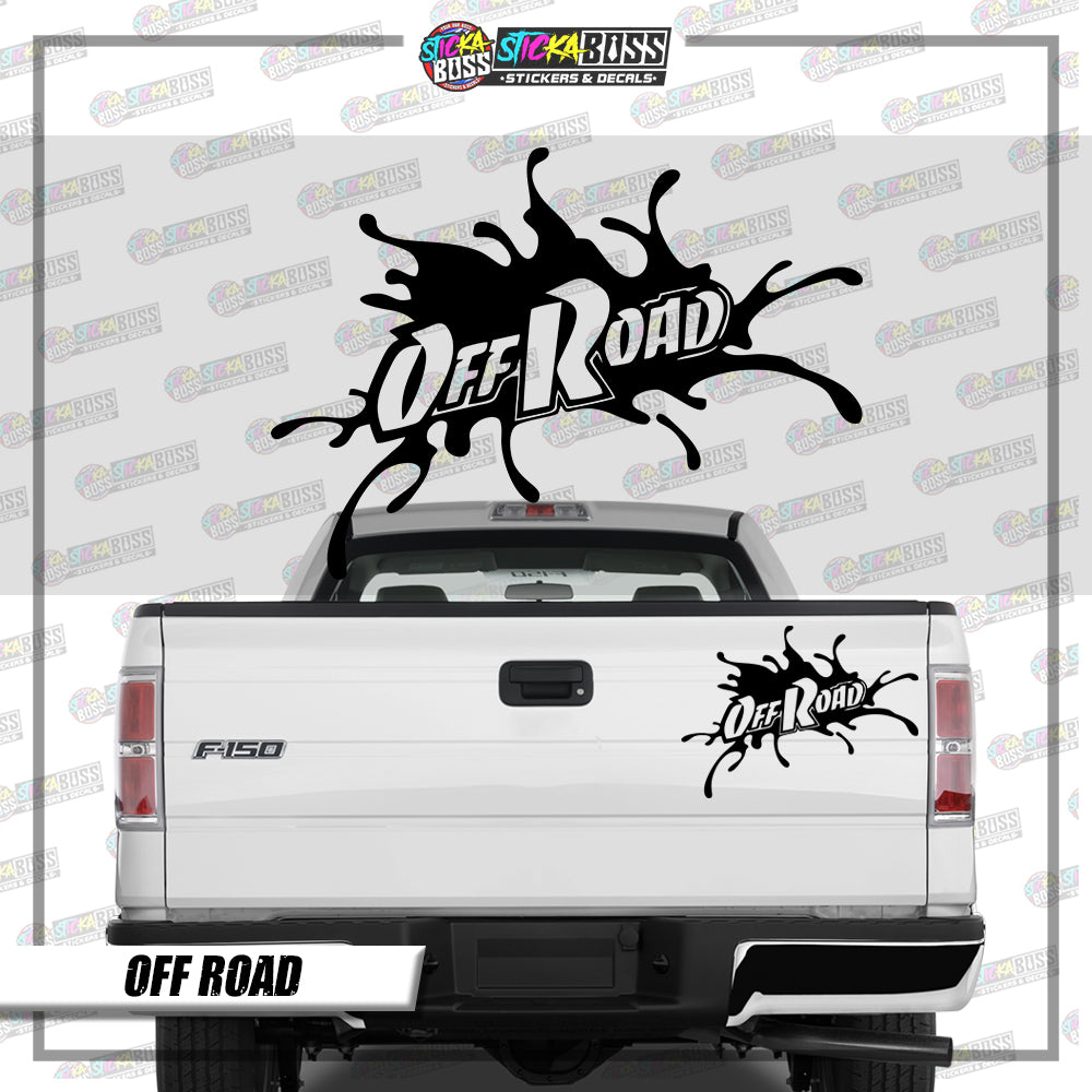 OFF ROAD ( VINYL CUT-OUT STICKER DECALS )【Stickaboss】