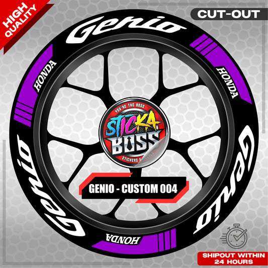 GENIO MAG STICKER SET ( 2 MAGS ) - CUSTOM 004 | VINYL WATERPROOF CUT-OUT DECALS