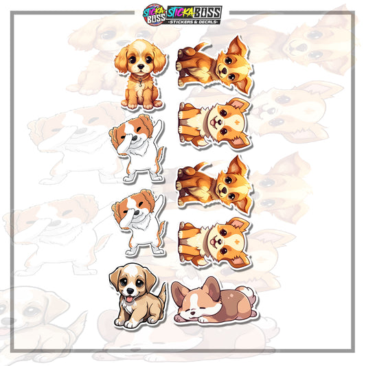 DOG  | STICKER SET ( VINYL STICKER DECALS )【Stickaboss】
