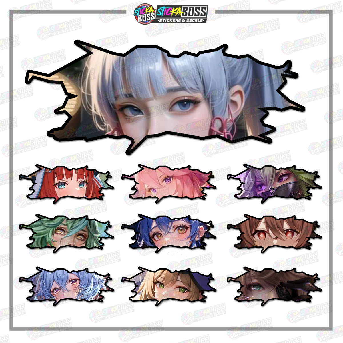 GENSHIN IMPACT | ANIME SCRATCH STICKER【VINYL PRINTED】( LAMINATED / WATERPROOF )【Stickaboss】