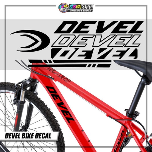 DEVEL BIKE DECALS ( VINYL CUT-OUT STICKER DECALS )【Stickaboss】