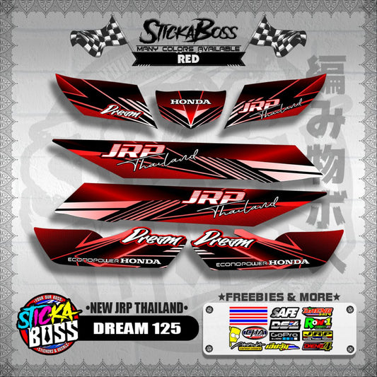 DREAM 125 DECALS ( NEW JRP THAILAND )【WITH FREEBIES】
