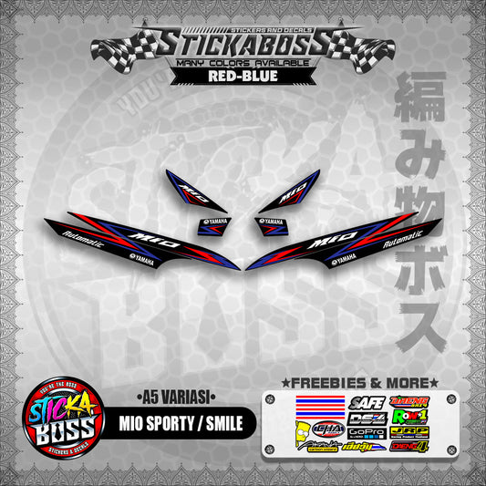 MIO SPORTY / SMILE INDO STICKER DECALS ( A5 VARIASI )【WITH FREEBIES】