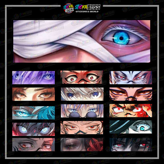 JUJUTSU KAISEN PART 1 | ANIME  EYE SLAP STICKER【VINYL PRINTED】( LAMINATED / WATERPROOF )