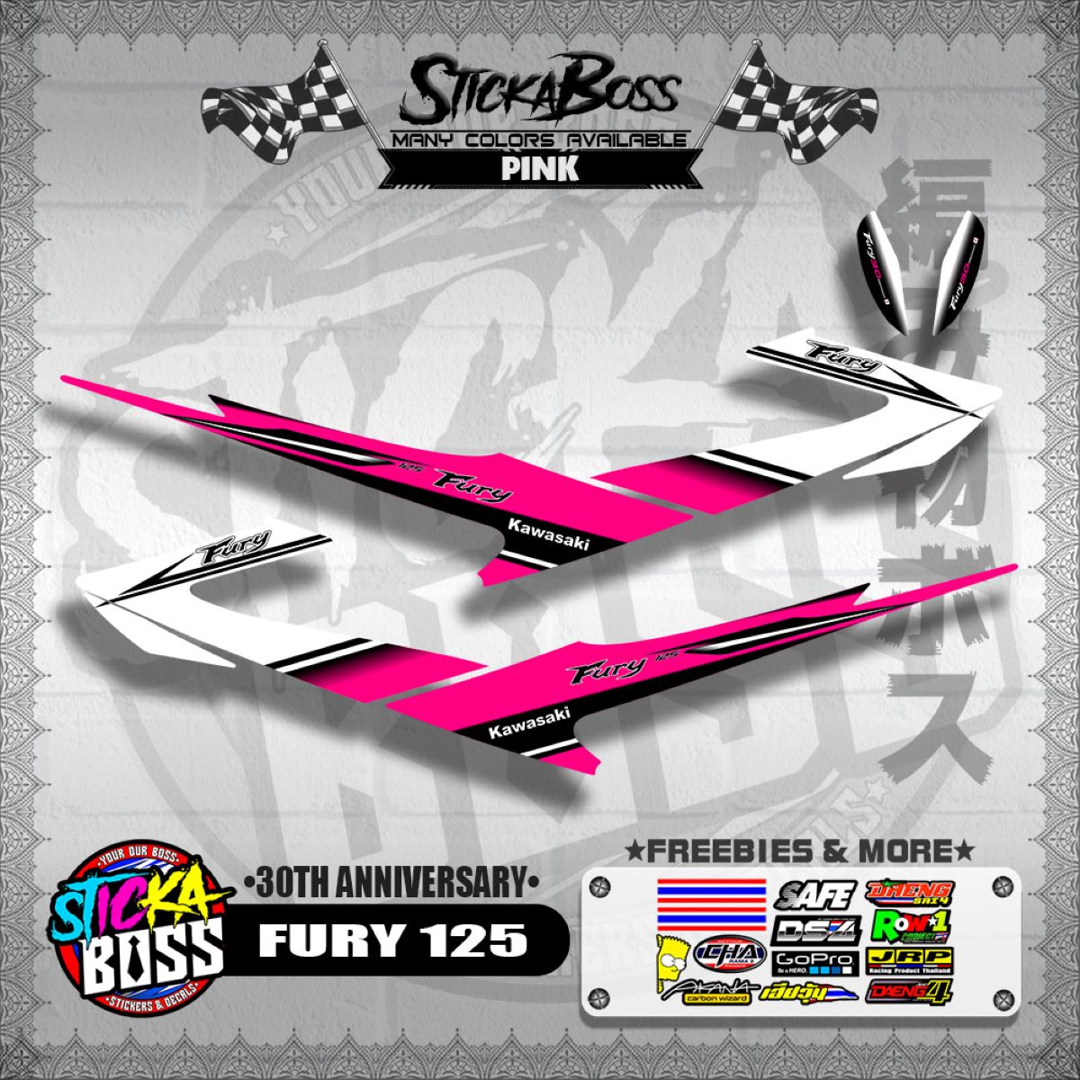 Kawasaki fury decals hotsell