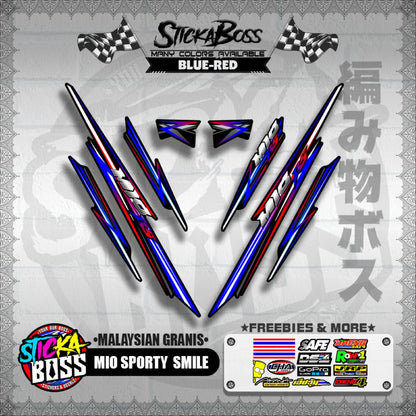 MIO SPORTY / SMILE DECALS ( MALAYSIAN GRANIS ) [ PREMIUM GLOSSY LAMINATED ]【WITH FREEBIES】